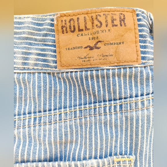 Distressed Denim Striped Mini Skirt - Picture 8 of 11